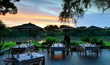 African Safari Guru - Simbavati River Lodge - Timbavati Game Reserve - Greater Kruger National Park - South Africa - Outdoor Dining