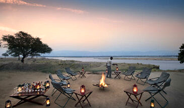 African Safari Guru - Zambezi Expeditions Camp - Mana Pools National Park - Zimbabwe - Boma Area