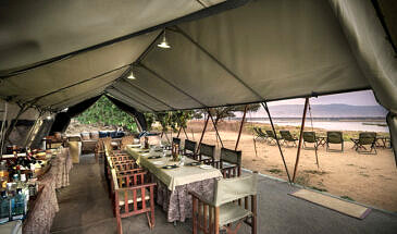 African Safari Guru - Zambezi Expeditions Camp - Mana Pools National Park - Zimbabwe - Dining Area